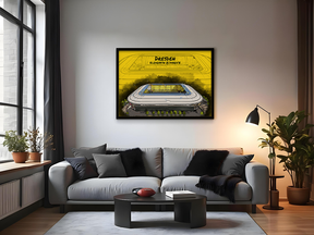 Stadion Poster Dresden Art Print