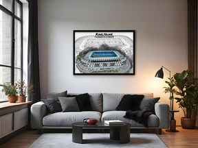 Stadion Poster Karlsruhe Art Print