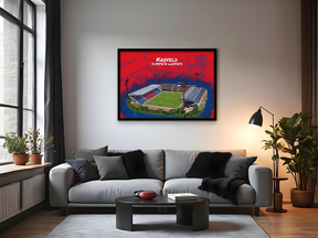 Stadion Poster Krefeld Art Print