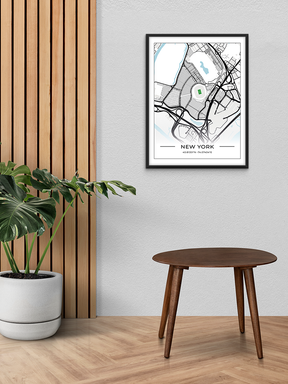 Football Stadion Map Poster New York