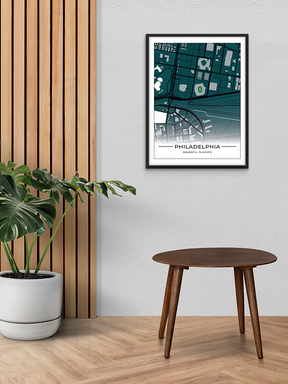 Football Stadion Map Poster Philadelphia