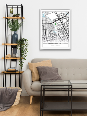 Football Stadion Map Poster San Francisco