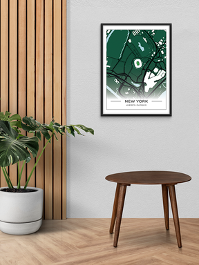 Football Stadion Map Poster New York