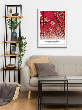 Football Stadion Map Poster San Francisco