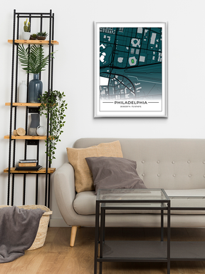 Football Stadion Map Poster Philadelphia