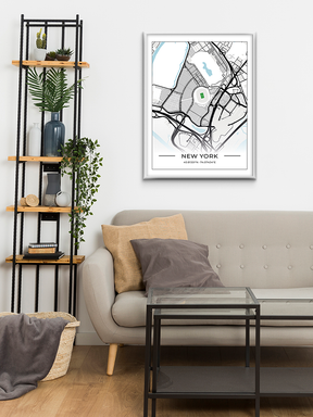 Football Stadion Map Poster New York