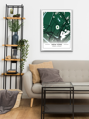 Football Stadion Map Poster New York