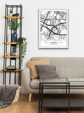 Stadion Map Poster Lissbabon