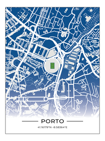 Stadion Map Poster Porto