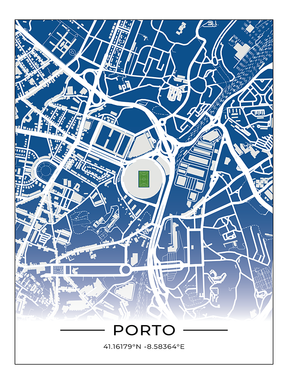 Stadion Map Poster Porto
