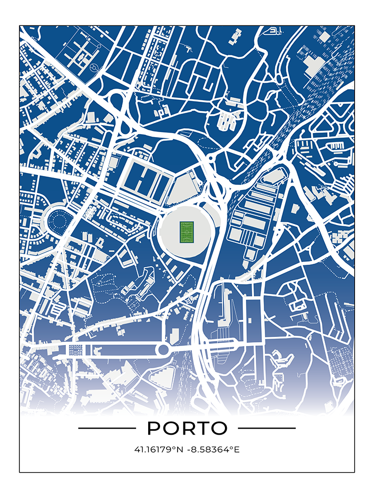 Stadion Map Poster Porto