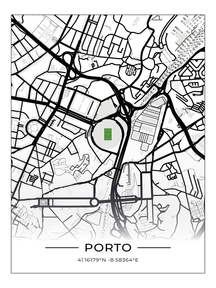 Stadion Map Poster Porto