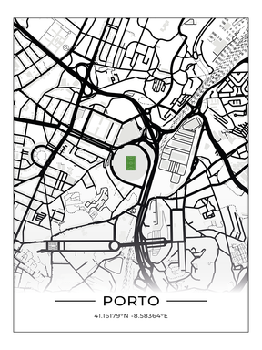 Stadion Map Poster Porto