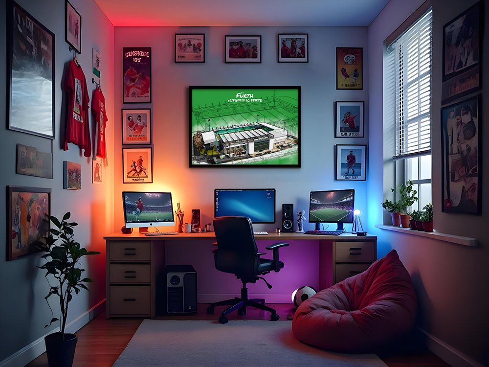 Stadion Poster Fürth Art Print