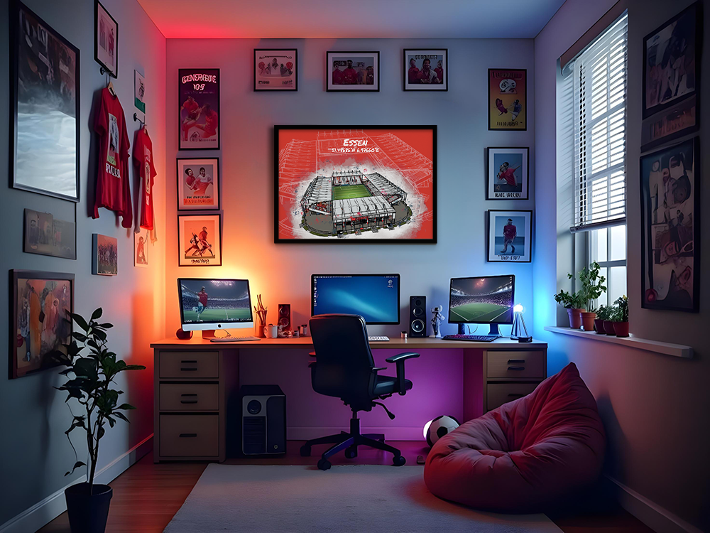 Stadion Poster Essen Art Print
