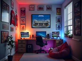 Stadion Poster Hamburg Art Print