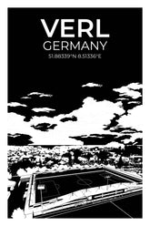 Stadion Illustration Poster Verl