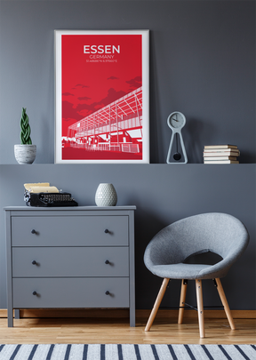 Stadion Illustration Poster Essen