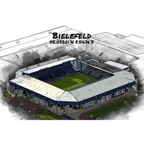 Stadion Poster Bielefeld Art Print
