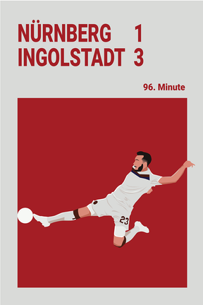 Iconics Poster Schleusener Nürnberg - Ingolstadt