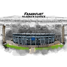 Stadion Poster Frankfurt Art Print