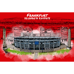 Stadion Poster Frankfurt Art Print