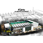 Stadion Poster Fürth Art Print