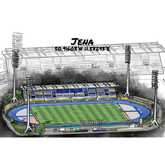 Stadion Poster Jena Art Print - Altes Stadion