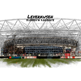 Stadion Poster Leverkusen Art Print