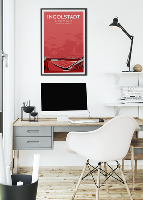 Stadion Illustration Poster Ingolstadt