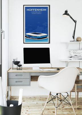 Stadion Illustration Poster Hoffenheim