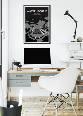 Stadion Illustration Poster Wattenscheid