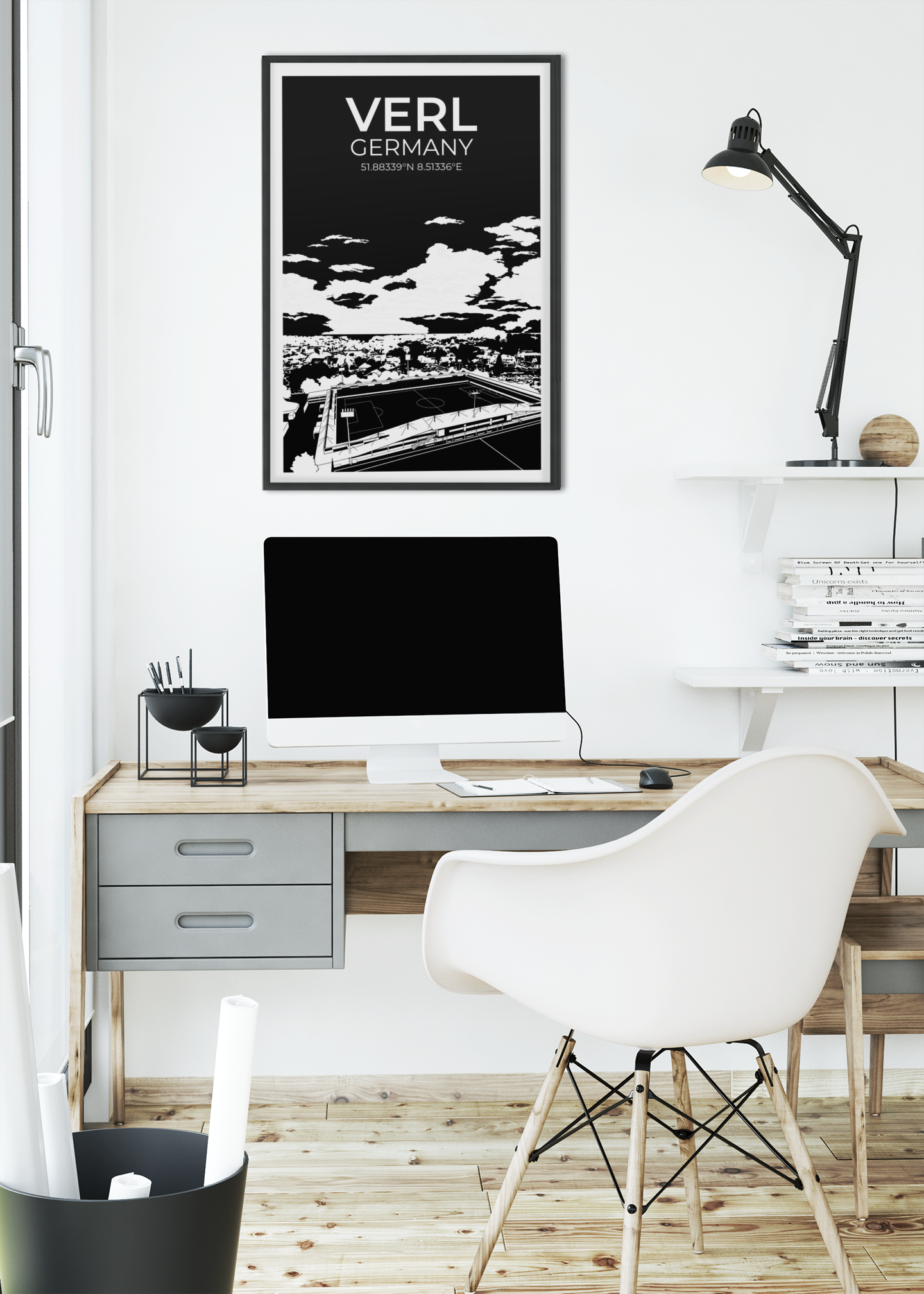Stadion Illustration Poster Verl