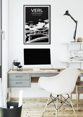 Stadion Illustration Poster Verl