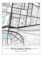Football Stadion Map Poster Philadelphia