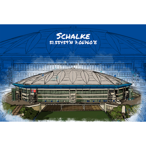 Stadion Poster Schalke Art Print