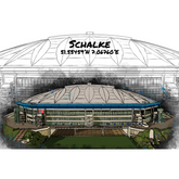 Stadion Poster Schalke Art Print