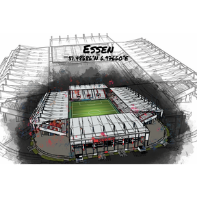 Stadion Poster Essen Art Print