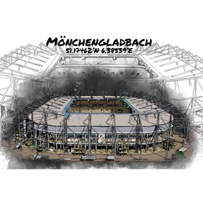 Stadion Poster Gladbach Art Print