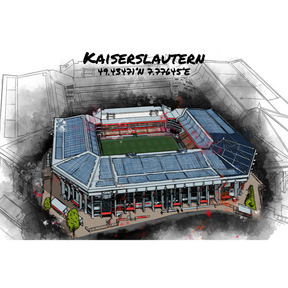 Stadion Poster Kaiserslautern Art Print