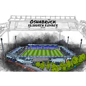 Stadion Poster Osnabrück Art Print