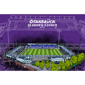 Stadion Poster Osnabrück Art Print