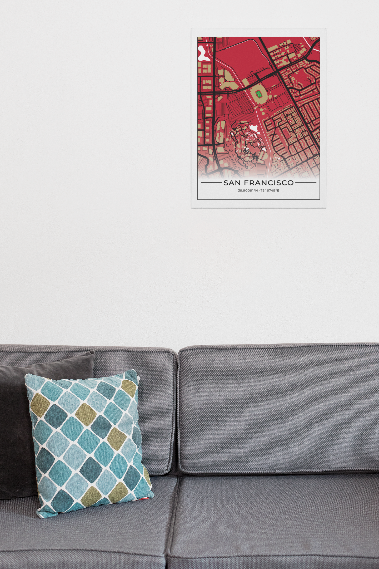 Football Stadion Map Poster San Francisco