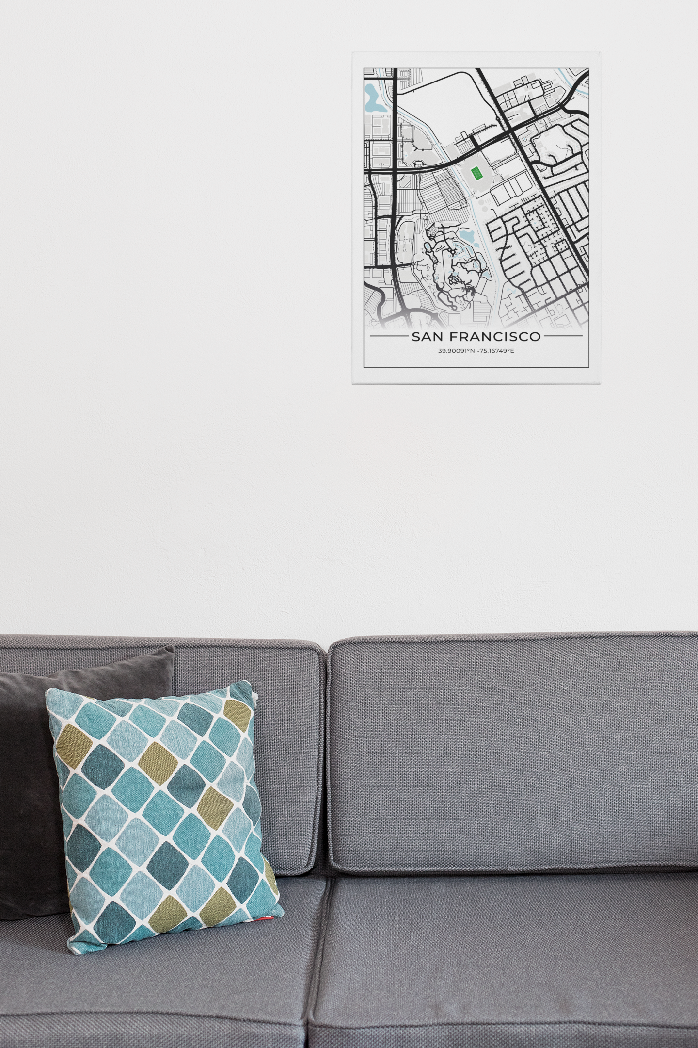 Football Stadion Map Poster San Francisco