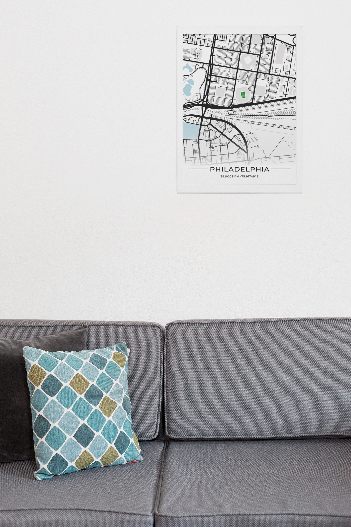 Football Stadion Map Poster Philadelphia