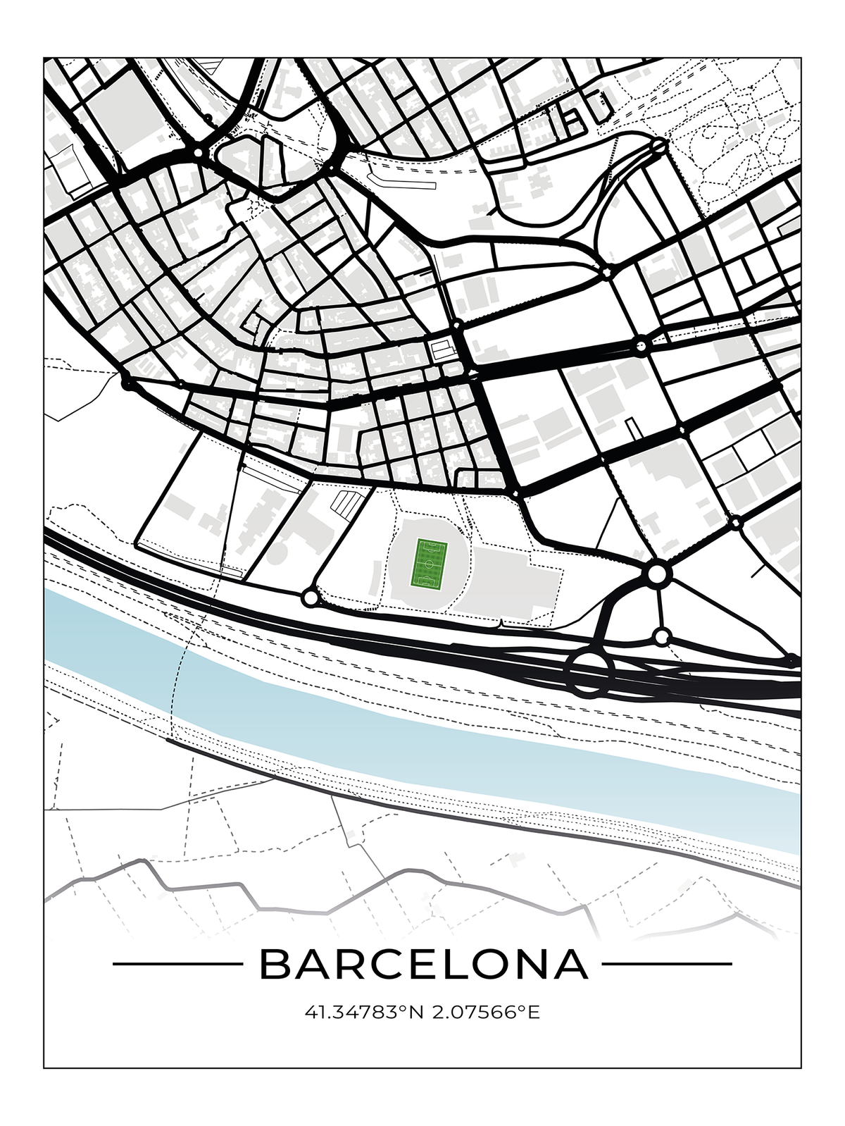 Stadion Poster Barcelona -RCDE