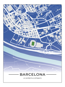 Stadion Poster Barcelona -RCDE
