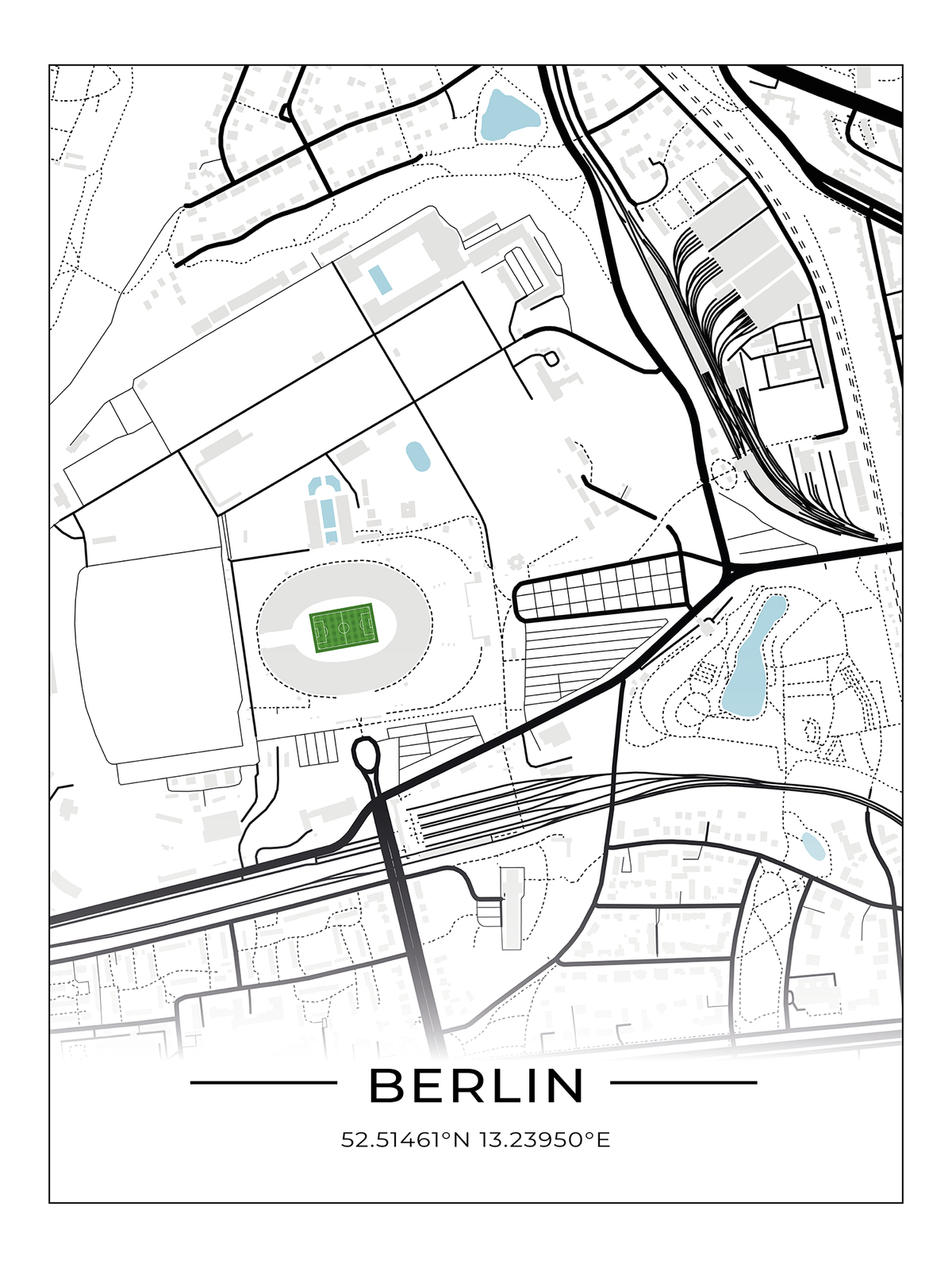 Stadion Poster Berlin - Olympiastadion