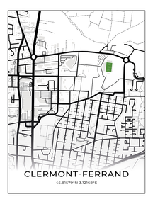 Stadion Poster Clermont-Ferrand