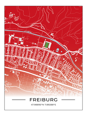Stadion Poster Freiburg - "Altes" Stadion
